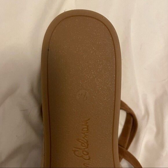 SAM EDELMAN wedge womens brown strappy reana cork wedge sandals 7.5 - Picture 6 of 6